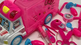 7 minutes Satisfying with Unboxing Hello Kitty Doctor Ambulance Set ASMR