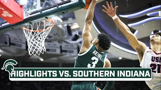 Southern Indiana at Michigan State | Highlights | Big Ten Men's Basketball | Nov. 9, 2023