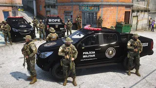 BATALHÃO DE OPERAÇÕES ESPECIAIS BOPE em CONFRONTO | GTA 5 POLICIAL
