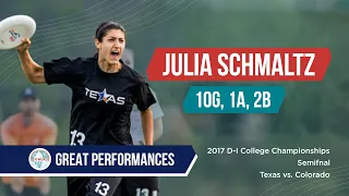 Great Performances: Julia Schmaltz 2017 D-I College Championships