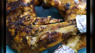 Grilled chicken in microwave oven ready in 30 mins only