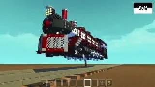 Scrap Mechanic #6 Паровоз с полноценным приводом без модов / Steam locomotive with a real drive