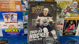 2021-22 Upper Deck Series 1 Hockey Hobby Box Break! Let me know if I should try another box!