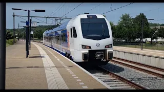 Arriva FLIRT 460 komt aan op station Valkenburg [8K opname]