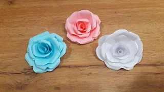 Роза из бумаги | Роза из бумаги своими руками | Цветы из бумаги | Оригами |  Origami Rose | Rose