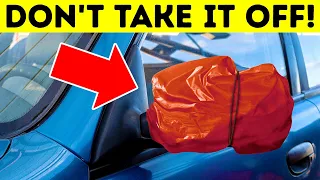 Is You See a Colored Bag on a Car, Here's What It Means