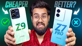 iQOO Z9 vs iQOO Z7 Pro *Full Comparison* ⚡ Upgrade? 🤔