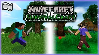 Curta metragem: Minecraft vs SurvivalCraft a batalha