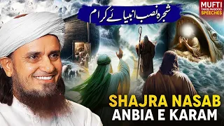 Shajra Nasab Anbia E Karam  | Mufti Tariq Masood Speeches 🕋