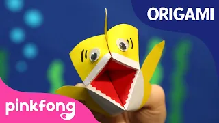 Membuat Bayi Hiu kertas | Pinkfong Origami | Kelas Seni untuk Anak-anak | Pinkfong dan Baby Shark