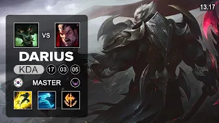 Darius vs Warwick Top - KR Master - Patch 13.17 Season 13