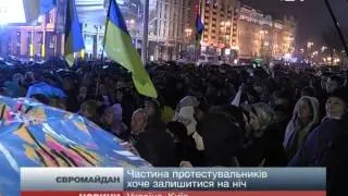 Активісти ночуватимуть на Майдані, незважаючи на дощ