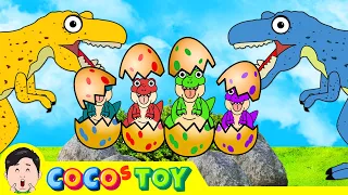 60minㅣ6 stories about Dinosaurs and Dinosaur Eggsㅣdinosaurs for kids, baby T-rexㅣCoCosToy