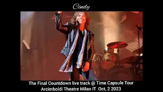 Europe band  The Final Countdown live @ Time Capsule Tour Arcimboldi Theatre Milan IT Oct, 2  2023