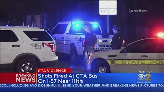 CTA Bus Shot At While Returning To Garage On I-57