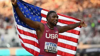 MONDIAUX ATHLÉTISME 2023 - Noah Lyles le plus rapide au monde : Sa médaille d'or sur le 100m