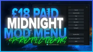 [£18] Midnight Mod Menu SHOWCASE | GTA V | RecoveryKings