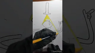 Drawing Bill Cipher Timelapse #shorts