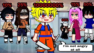 Anger Percentage 💢 || GCMM || Old Gacha trend || Gacha Club || Naruto