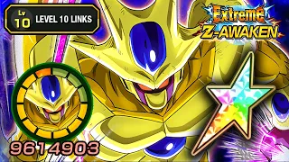 100% EZA GOLDEN COOLER LEVEL 10 LINKS SHOWCASE + STICKER EFFECT! Dragon Ball Z Dokkan Battle