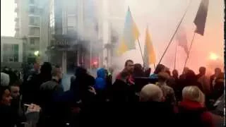 В Одессе гражданский корпус "АЗОВ" провел марш (14.10.2015)