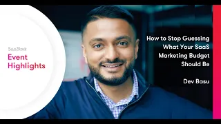 How to Stop Guessing What Your SaaS Marketing Budget Should Be, Dev Basu CEO Powered by Search