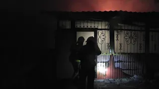 Пожар на улице Бакинской