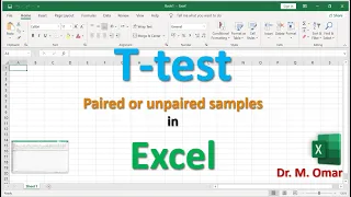 Paired and unpaired T test in Excel