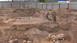 Уникальные находки археологов на месте Костромского кремля