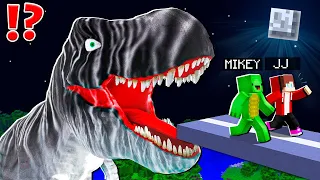 Titan T-REX vs JJ and MIKEY ESCAPING Dinosaur ! - in Minecraft Maizen