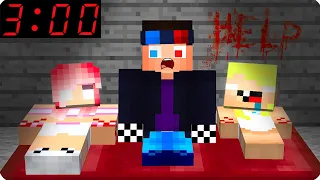 😨НИКОГДА НЕ ЛОЖИСЬ СПАТЬ С ДРУЗЬЯМИ В МАЙНКРАФТ! ШЕДИ ЛЕСКА И НУБИК MINECRAFT