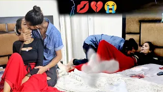 Boyfriend को खिलाई V€gra 💋 | Real Lips Kissing Prank on my girlfriend | Kissing Prank | Ishaan Khan