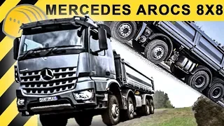 MERCEDES-BENZ AROCS 8x8 Offroad TRUCK Quarry Action & detailed Presentation - Bauforum24 TV