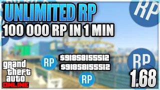 *NO REQUIREMENTS* SOLO UNLIMITED RP METHOD IN GTA 5 ONLINE 1.68! 100 000 RP EVERY 1 MINUTE!