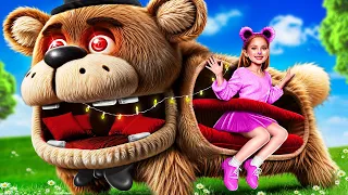 Мы построили секретный домик Freddy Fazbear! Пять ночей с Фредди в Реальной жизни!