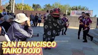 Japanese Lion Dance (Shishimai) & Taiko Drumming ~ Nihonmachi Street Fair 2023 San Francisco