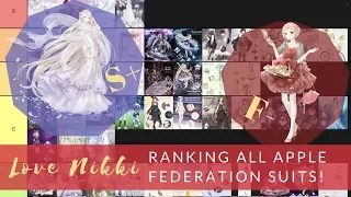 Love Nikki - Ranking ALL of APPLE FEDERATION'S SUITS! [Favorite Suits Revealed!]