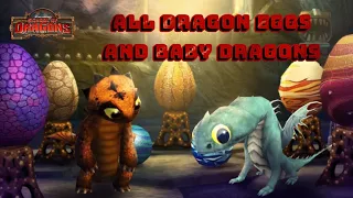 All dragon eggs and baby dragons (part 1) (School of Dragons / HTTYD)