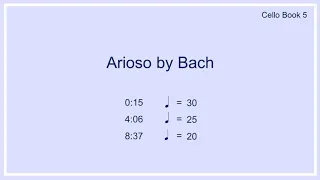 Arioso by Bach | Piano Accompaniment for Cello Book 5