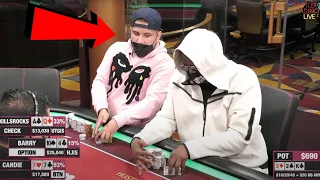 Poker Cheater Caught Looking at Opponents Cards!