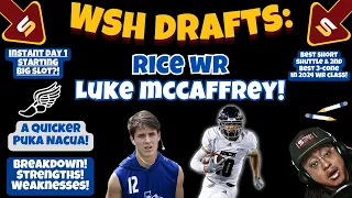 🚨After Film: WHY WSH Drafted WR Luke McCaffrey 100th Overall! "Quicker Puka Nacua"!  - Jim Nagy!👀