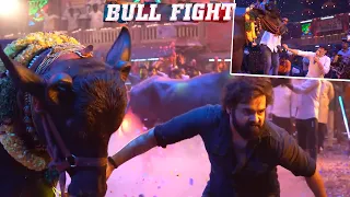 #Skanda Sadar Bull Fight Making Visuals | Ustaad Ram Pothineni | Sreeleela | Boyapati Sreenu | TT