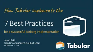 Tabular 101: How Tabular implements Iceberg best practices