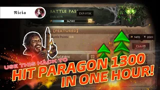 USE THIS TECHNIQUE TO HIT PARAGON 1300 FAST! Diablo Immortal Wizard.