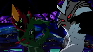 Ben 10 Alien Force - Swampfire, Gwen and Kevin vs Hybrid and DNAliens