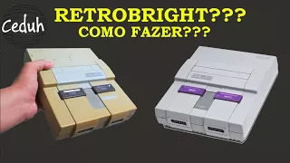 Como tirar o amarelo do Super Nintendo Dreamcast Sega saturn e PS1, Retrobright.