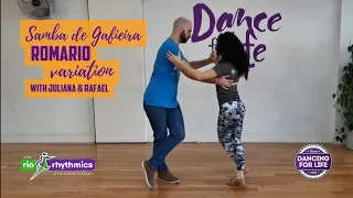 Samba de Gafieira Lesson | Romário Variation with Juliana and Rafael