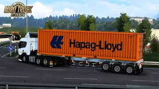 [ ETS2 ] รับตู้ G-Fortune 4 บรรจุไนล่อน ทั้งหนักทั้งด่วน ปลายทาง 460 km. กดไป 120 จะรอดหรือร่วง