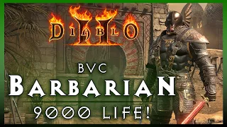 This Barbarian has Over 9000 Life! | Diablo 2 BvC Build for D2R