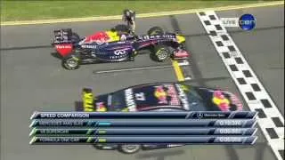 Melbourne F1 speed comparison race